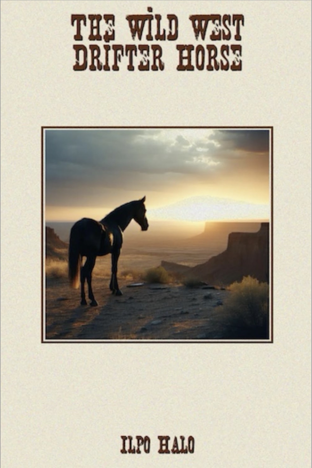 Wild West drifter horse paperback book cover